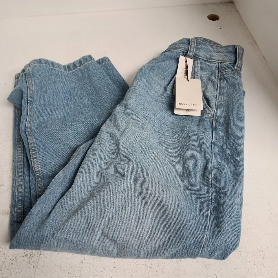 NOBODYS CHILD PECKHAM BARREL LEG JEANS IN LIGHT WASH - UK 10S