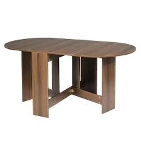 BOXED COSTWAY WOODEN FOLDABLE DROP LEAF TABLE