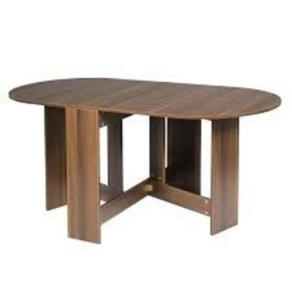 BOXED COSTWAY WOODEN FOLDABLE DROP LEAF TABLE