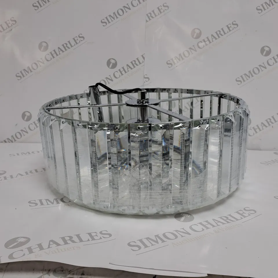 BOXED LAURA ASHLEY FERNHURST 3 LIGHT FLUSH 