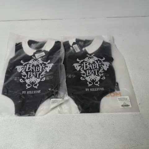 LOT OF APPROXIMATELY 50 BRAND NEW KILLSTAR BOO ALL IN ONES IN BLACK - UNCHECKED SIZES