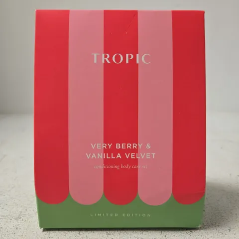 TROPIC VERY BERRY & VANILLA VELVET CONDITIONING BODY CARE SET β LIMITED EDITION