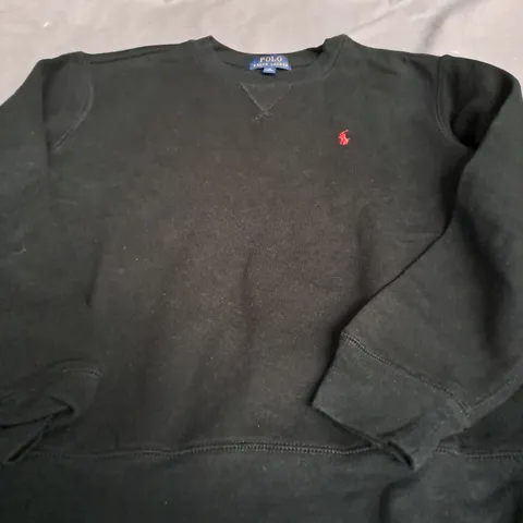 POLO RALPH LAUREN BLACK JUMPER - KIDS MEDIUM