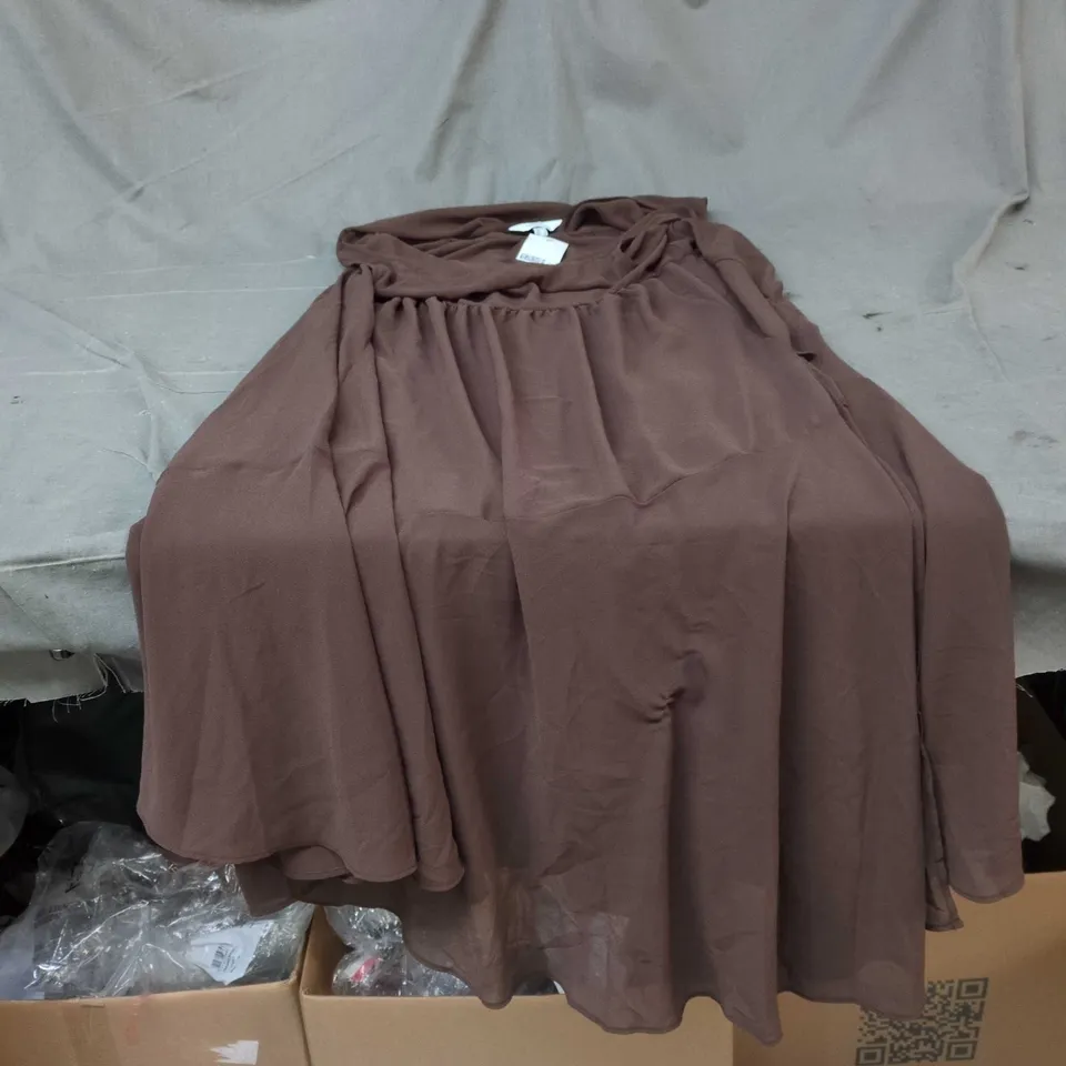 H&M EDITION BROWN WOMEN'S DRESS– EUR L 