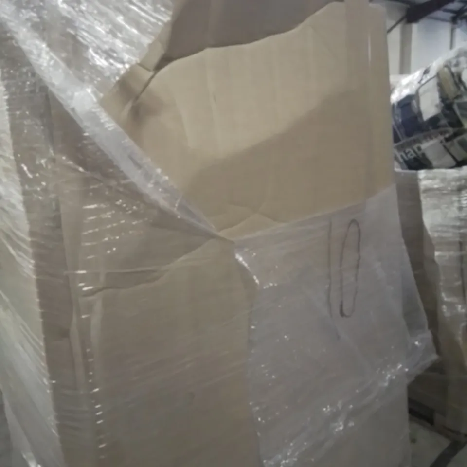 PALLET OF ASSORTED ITEMS TO INCLUDE, METAL BASEBALL BATS, CELLAPHANE ROLLS, BAMBOO BUTLERS TRAY, POND NET.