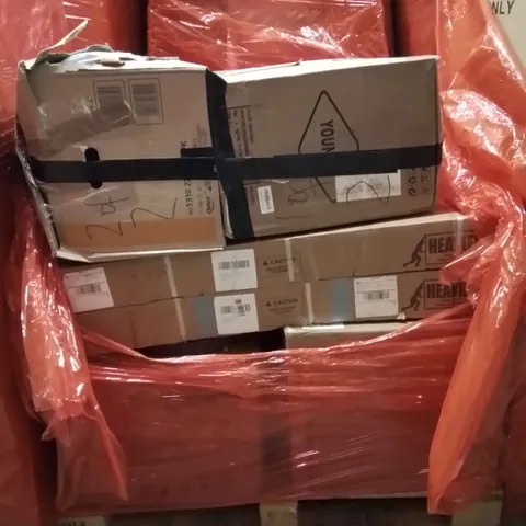 PALLET OF ASSORTED HOUSEHOLD GOODS AND PRODUCTS TO INCLUDE;TREADMILL,TREADMILL,ETC