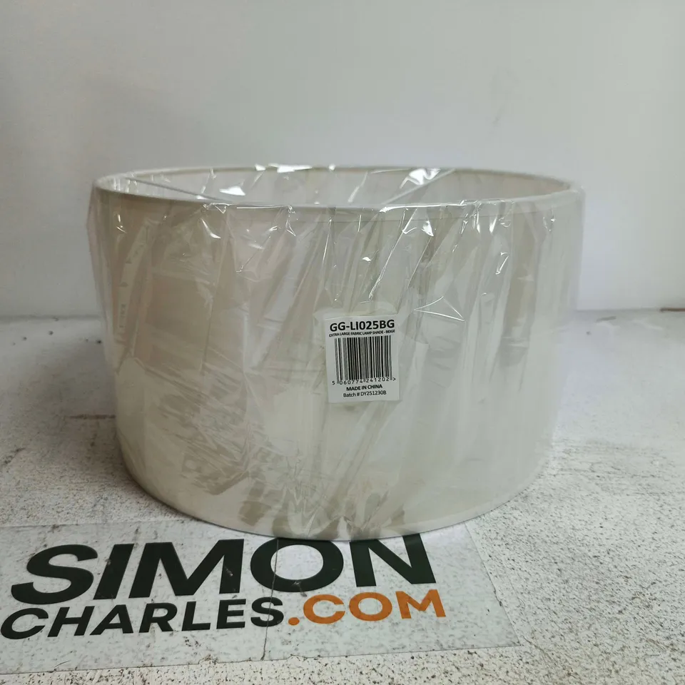 GIGGI EXTRA LARGE FABRIC BEIGE LAMP SHADE
