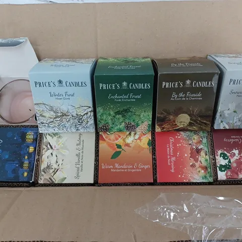PRICES CANDLES SET OF 10 JAR CANDLES IN GIFT BOXES