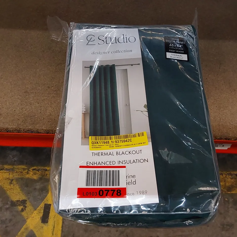 BAGGED WILSON BLACKOUT THERMAL CURTAINS // 117 X 213CM (1 ITEM)