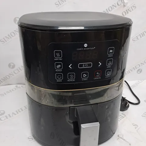 BOXED COOK'S ESSENTIALS 4L AIR FRYER IN BLACK