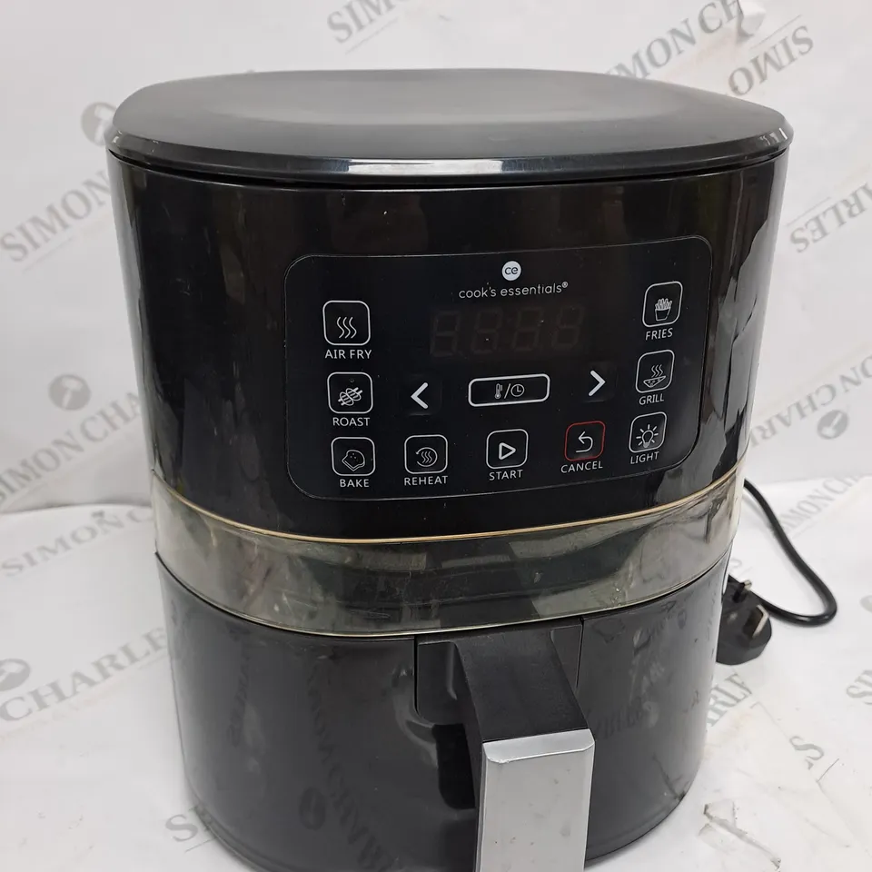 BOXED COOK'S ESSENTIALS 4L AIR FRYER IN BLACK