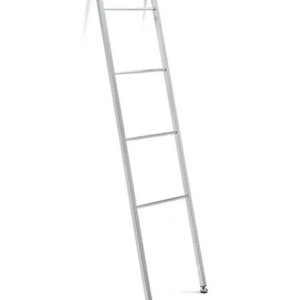 BOXED ETOL DESIGN LADDER TOWEL RACK METAL CHROME 4 STICKS 175 X 45 CM