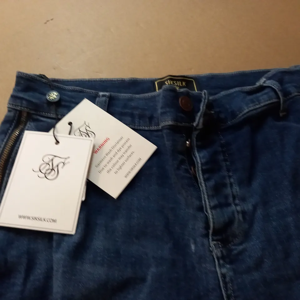 SIKSILK DISTRESSED FLIGHT DENIMS - UK 32