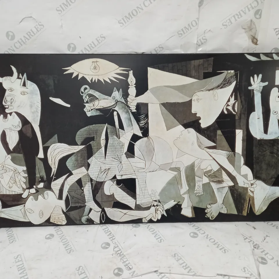 BOXED HOUSE ADDITIONS 'GUERNICA' BY PICASSO GRAPHIC ART PLAQUE 