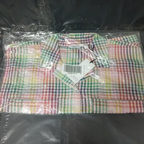 APPROXIMATELY 12 DANNII MINOGUE CHECK REVERE SHIRTS STANDARD IN MULTI IN VARIOUS SIZES TO INCLUDE 16 & 20