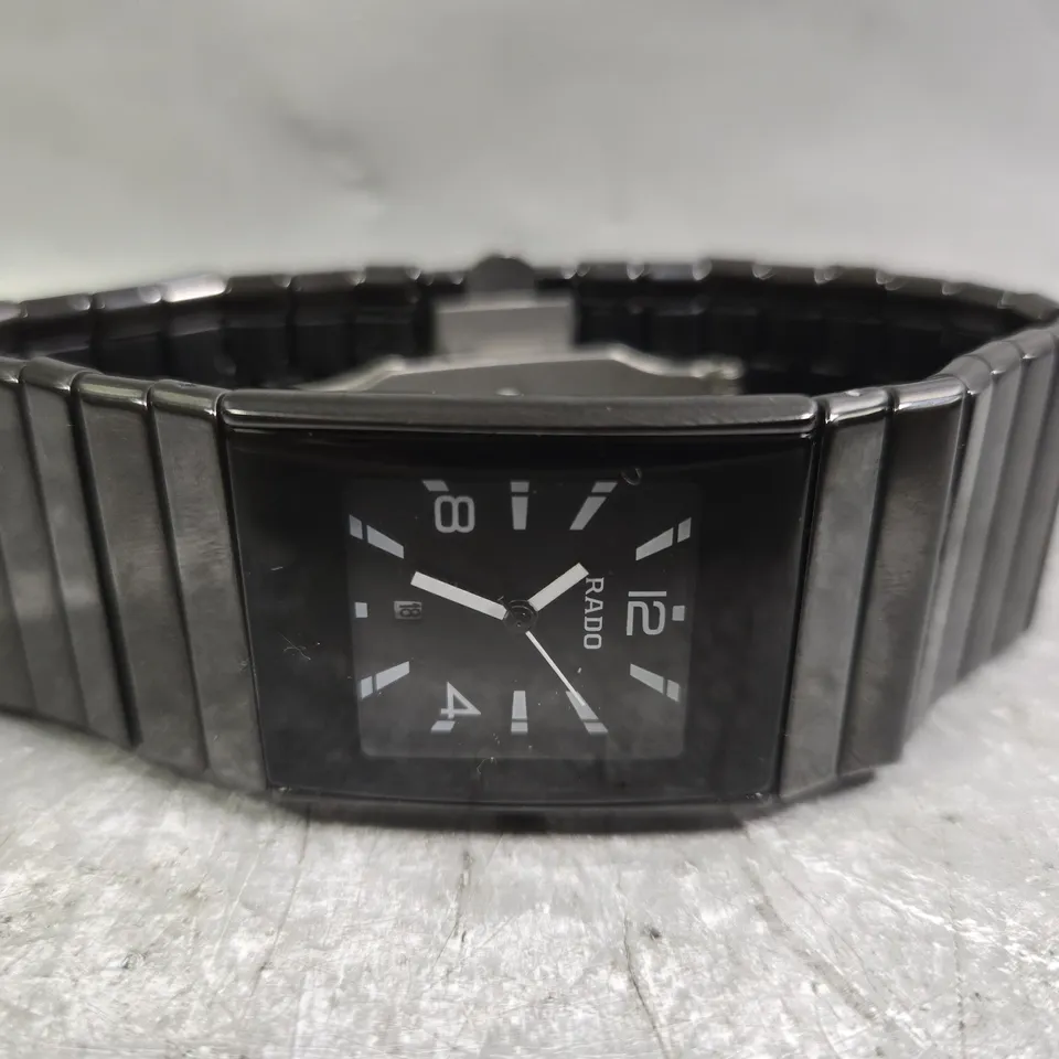 RADO CERAMIC RECTANGLE WRIST WATCH