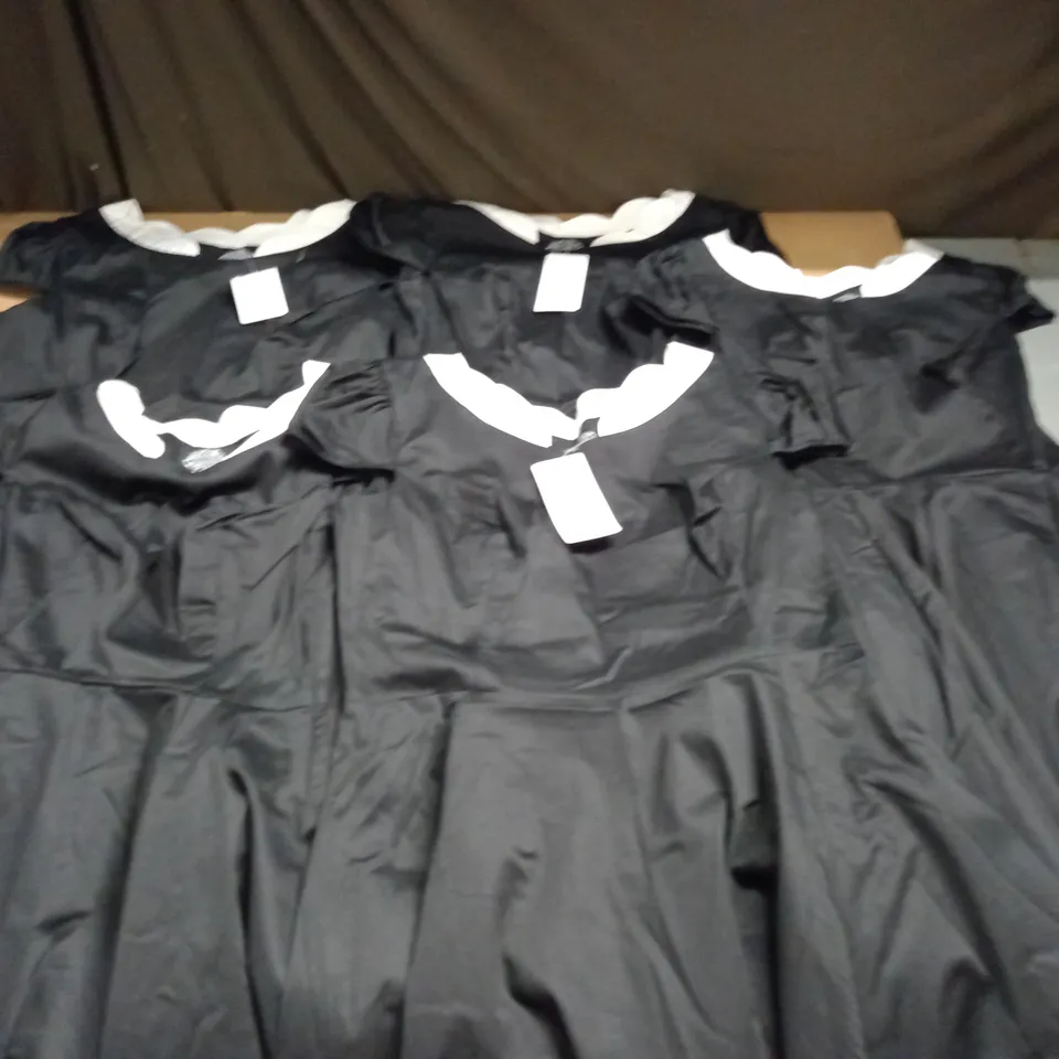 LOT OF 5 HEARTS AND ROSES BLACK DRESSES