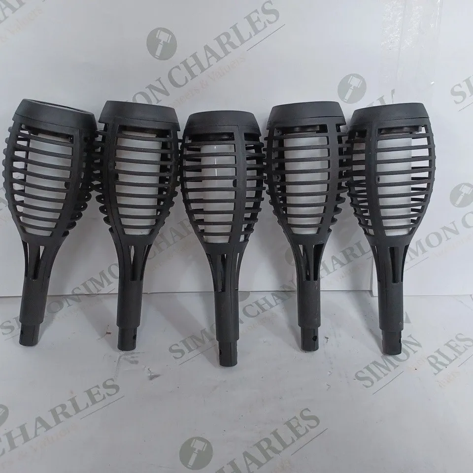 PARTY FLAMING TORCH BLACK, 5-PACK RRP £19.99