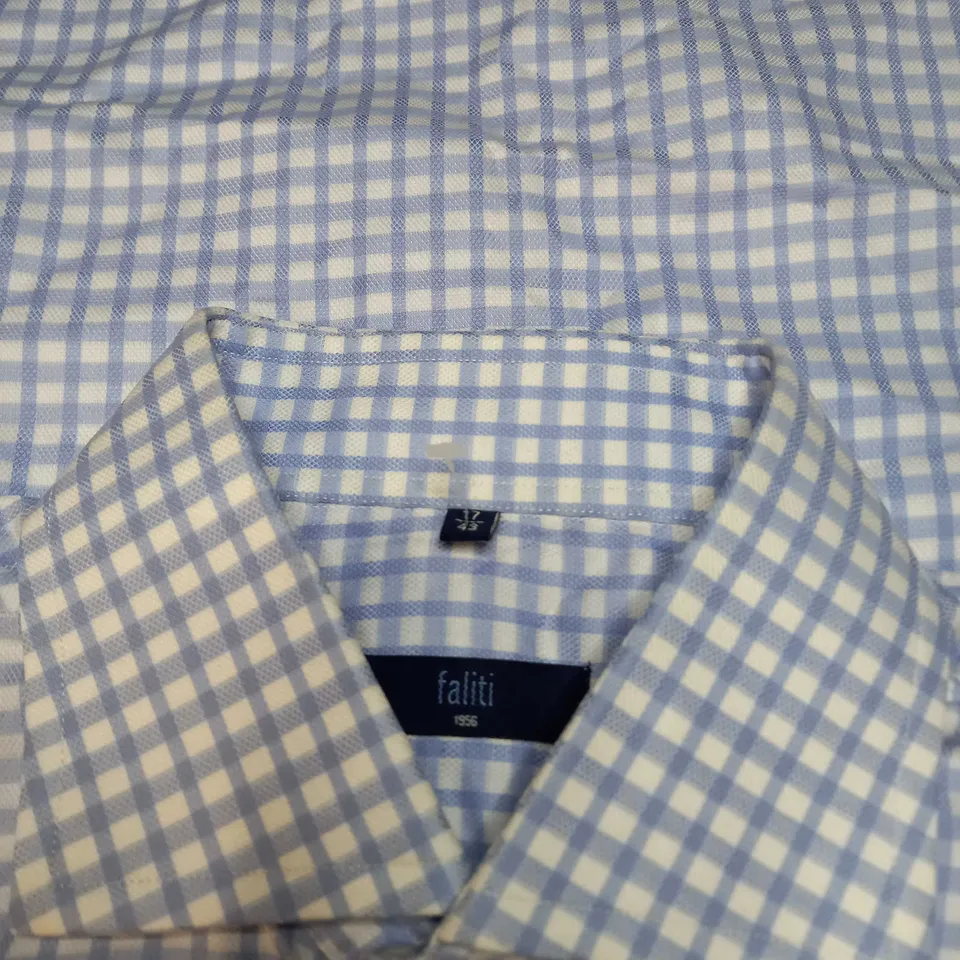 FALITI BUTTONED CHECKERED SHIRT - SIZE 17