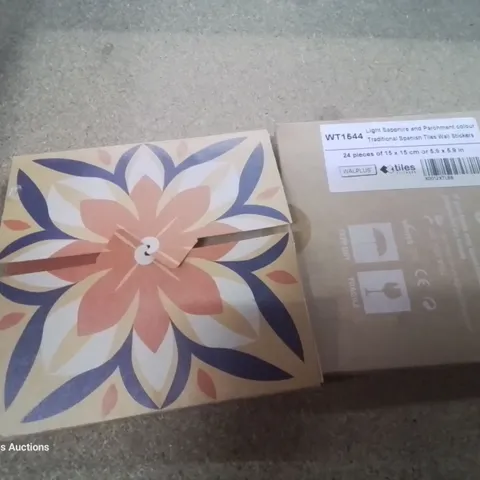 TWO PACKS EACH CONTAINING 24 MOSAIC TRADITIONAL SPANISH WALL STICKERS