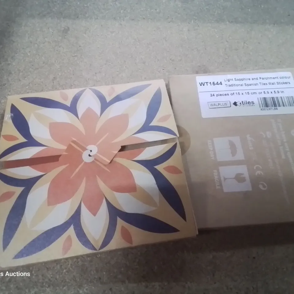 TWO PACKS EACH CONTAINING 24 MOSAIC TRADITIONAL SPANISH WALL STICKERS