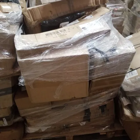 PALLET CONTAINING ASSORTED PRODUCTS INCLUDING LADDER LEVELER & BUTTON MAKER MACHINE