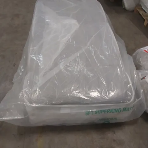 2 x QUALITY BAGGED WHITE NOISE ROLLED COMFORT HYBRID PLUS 90cm SINGLE MATTRESS 