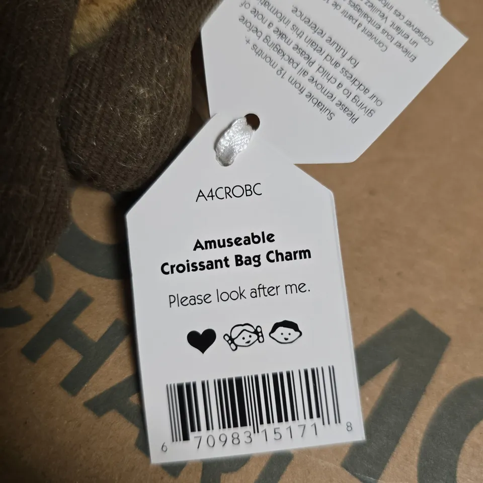 JELLYCAT AMUSEABLE CROISSANT BAG CHARM