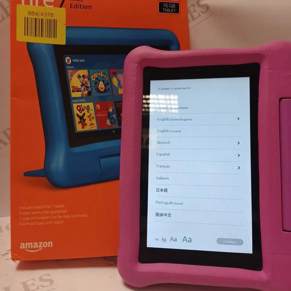 AMAZON FIRE 7 KIDS 7" TABLET 16GB PINK