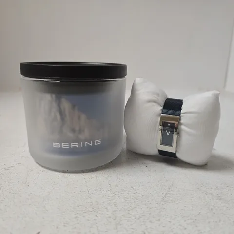 BERING 10817-307 WOMEN'S QUARTZ WATCH 17MM SILVER MILANESE STRAP BLUE DIAL