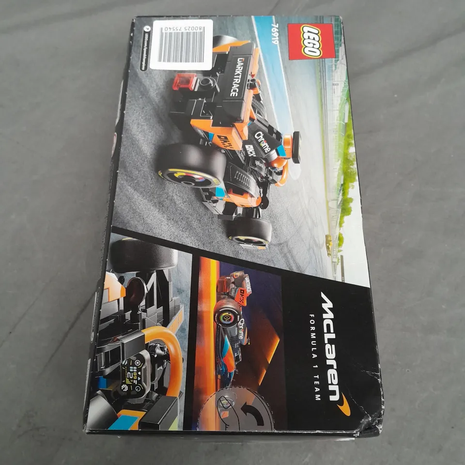 BOXED LEGO SPEED CHAMPIONS MCLAREN FORMULA 1 CAR - 76919