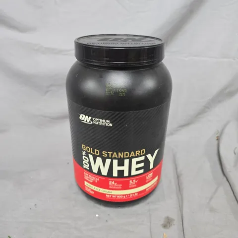 OPTIMUM NUTRITION GOLD STANDARD WHEY VANILLA ICE CREAM FLAVOUR (900G)