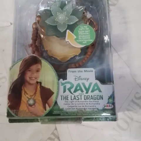 BOXED DISNEY RAYA THE LAST DRAGON NECKLACE APPROXIMATELY 4