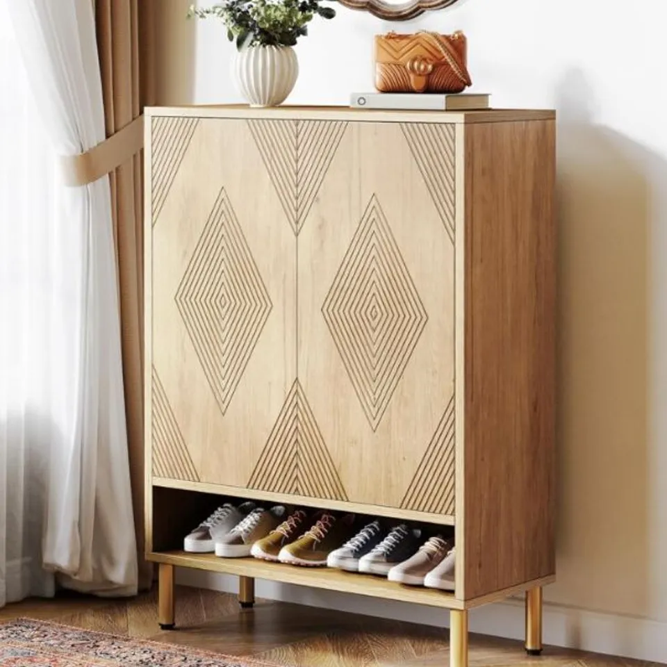 BOXED 24 PAIR SHOE STORAGE CABINET (1 BOX)