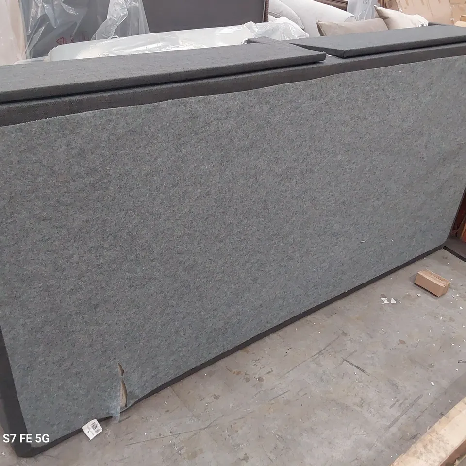 SINGLE 3' DRAWER DIVAN BASE CHARCOAL FABRIC 