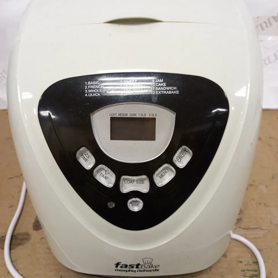 MORPHY RICHARDS MULTI-USE FASTBAKE BREADMAKER