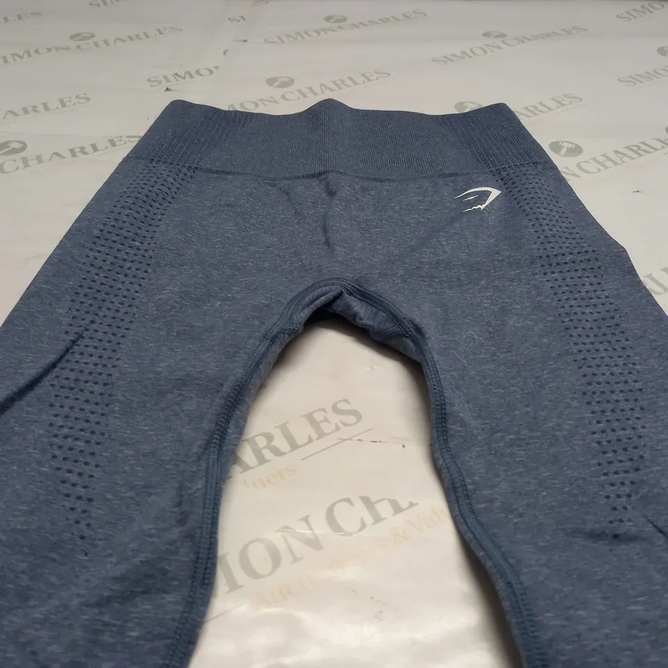 GYMSHARK VITAL SEAMLESS 2.0 BOTTOMS IN BLUE - XS