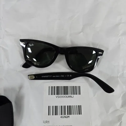 RAY-BAN ORB2140 WAYFARER SUNGLASSES - BLACK