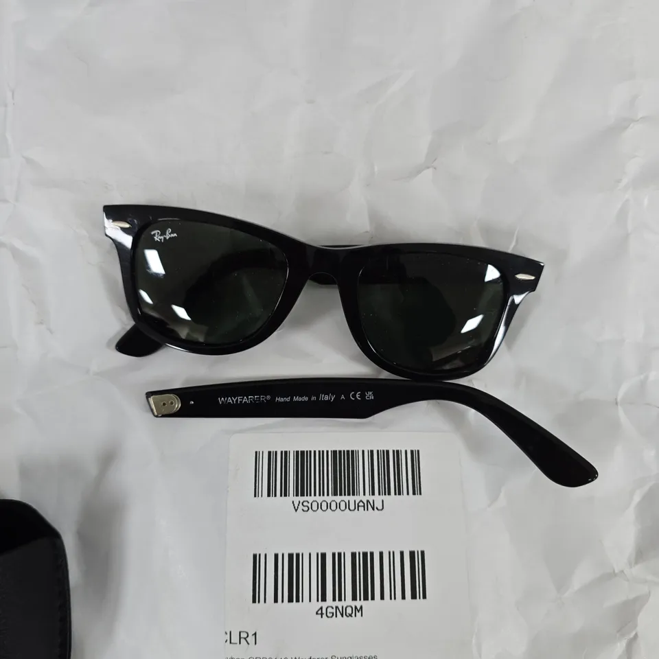 RAY-BAN ORB2140 WAYFARER SUNGLASSES - BLACK