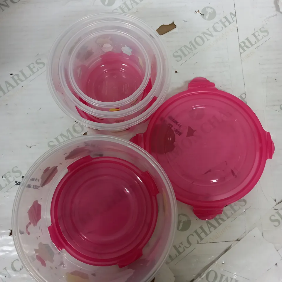 SET OF 4 LOCKNLOCK TUPPERWARE 