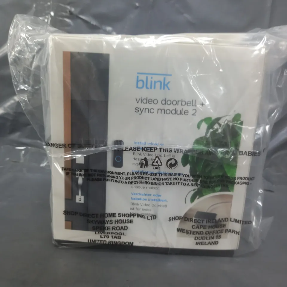BLINK VIDEO DOORBELL WITH SYNC MODULE 2