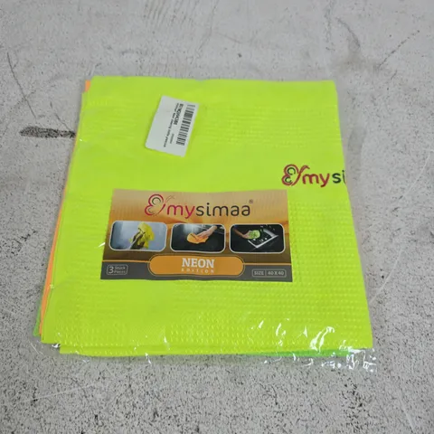 APPROXIMATELY 35 MY SIMAA NEON EDITION CLEANING CLOTHS MULTI-PACKS 