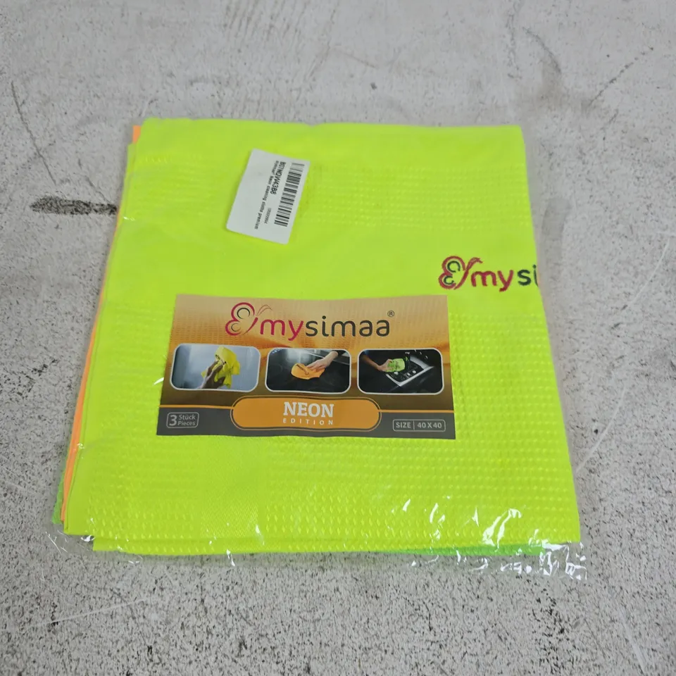 APPROXIMATELY 35 MY SIMAA NEON EDITION CLEANING CLOTHS MULTI-PACKS
