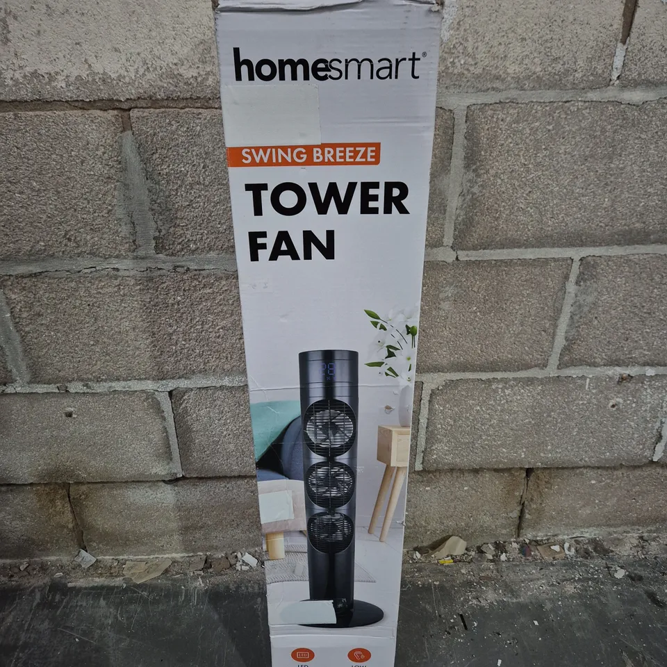 HOMESMART SWING BREEZE TOWER FAN – BOXED
