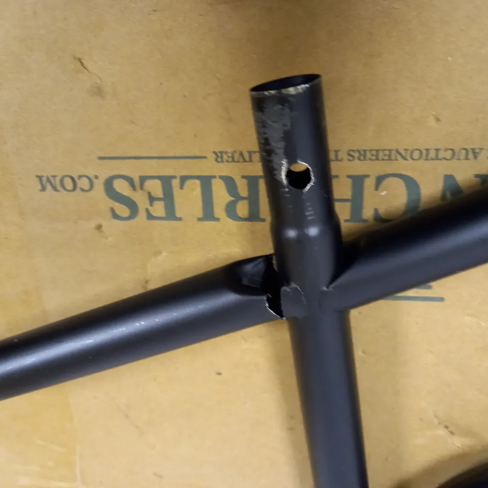 BLACK CLOTHES RACK - WHEELED