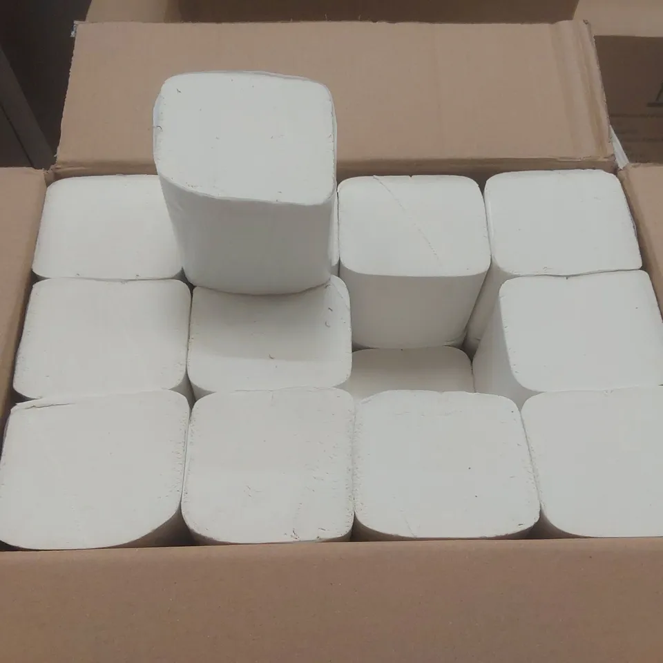 BOX CONTAINING 36 BULK PACK 2 PLY TISSUE PAPER
