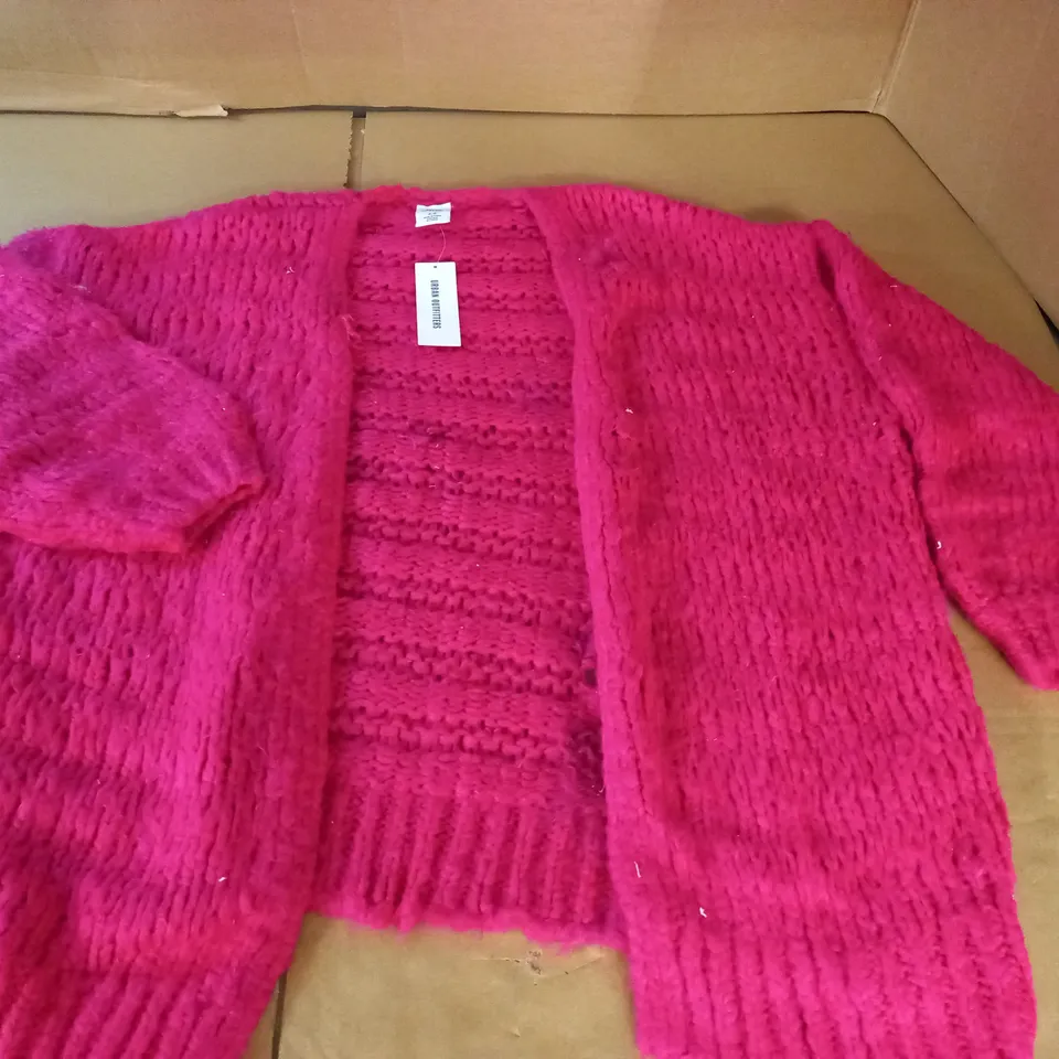 URBAN OUTFITTERS PINK OPEN FRONT CARDIGAN - S/P