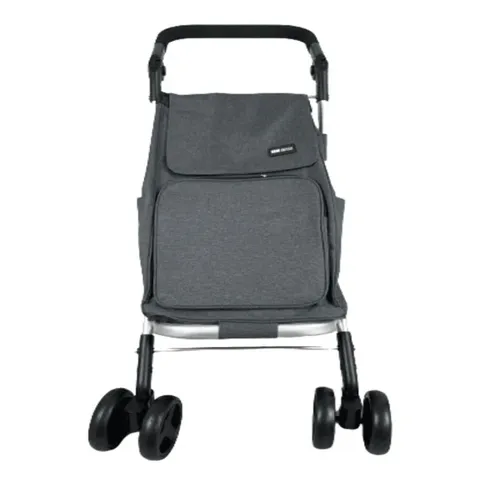 BOXED 6 WHEEL SHOPPING TROLLEY - NAVY (1 BOX)