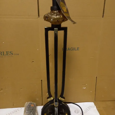 DAR LIGHTING LTD MANHATTAN THIN TABLE LAMP IN BLACK