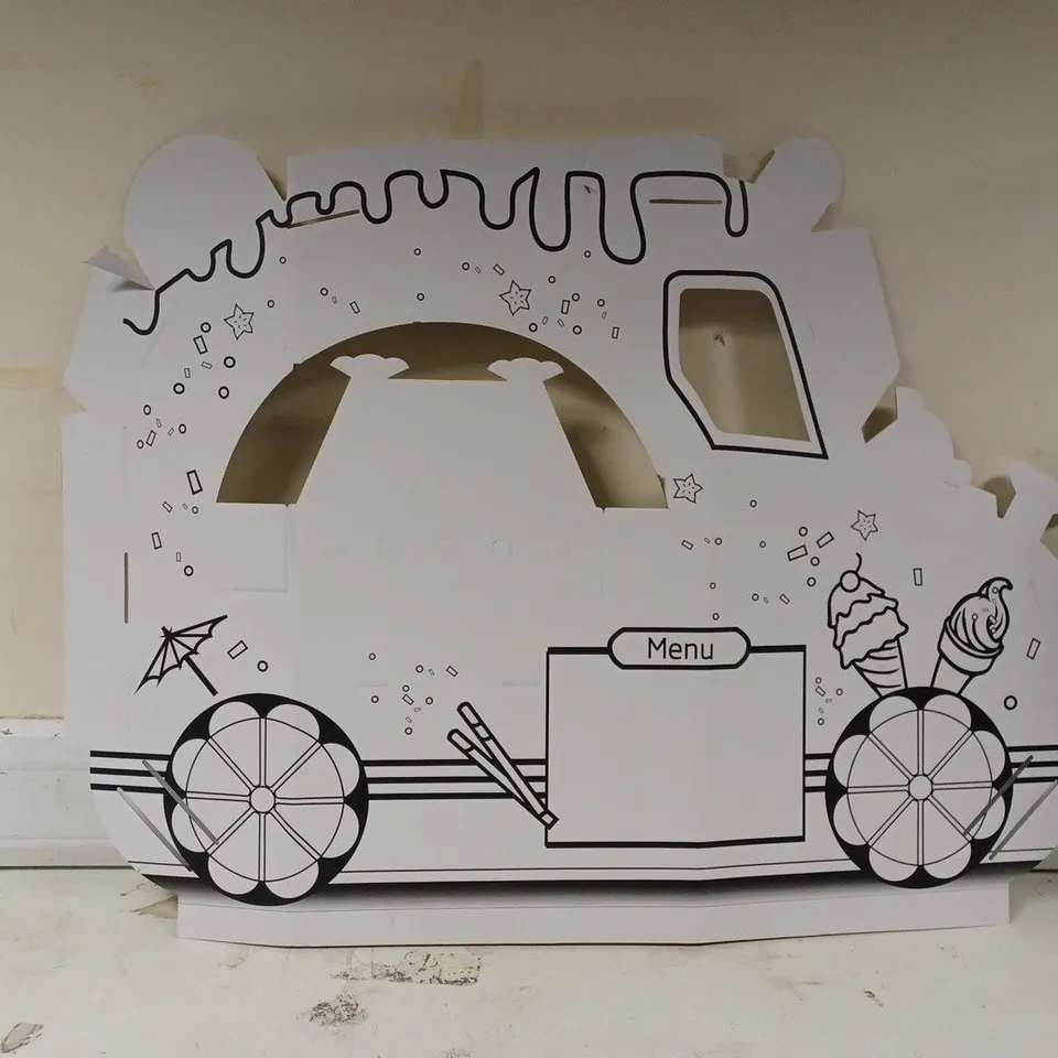 BOXED HOBBY CRAFT COLOUR IN CARDBOARD ICE CREAM VAN. 
